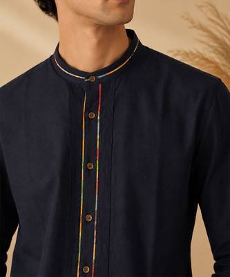 Blue malai cotton shirt 2
