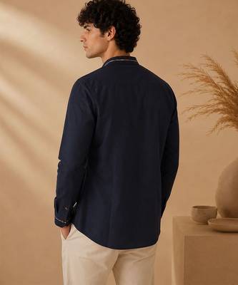 Blue malai cotton shirt 3