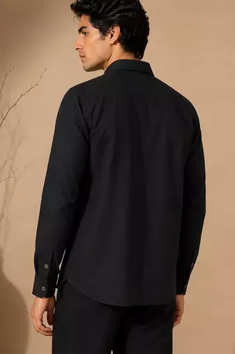 Black and grey malai cotton shirt
