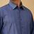Blue threaded malai cotton shirt