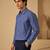 Blue threaded malai cotton shirt