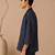 Blue kota cotton angrakha jacket top