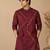 Wine dola silk kurta and pant