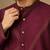 Wine dola silk kurta and pant