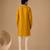 Yellow embroidered chanderi kurta and pant