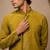 Moss green embroidered chanderi kurta and pant