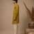Moss green embroidered chanderi kurta and pant
