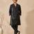 Black bemberg silk kurta and pant