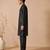 Black bemberg silk kurta and pant