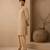 Gold embroidered chanderi silk kurta and dhoti pant
