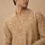 Gold embroidered chanderi silk kurta and dhoti pant
