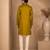 Mustard yellow embroidered rt fiona silk kurta and pant