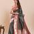 dark green golden zari work pure silk blend saree with blouse