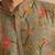 Sage green floral printed chanderi kurta and pant