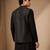 Black bemberg silk nehru jacket