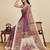 Wine digital print with jari border linan saree with blouse
