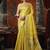 Yellow tissue silk saree with paithani pallu festive wear saree
