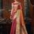 Peach tissue silk saree with paithani pallu festive wear saree