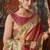 Peach tissue silk saree with paithani pallu festive wear saree
