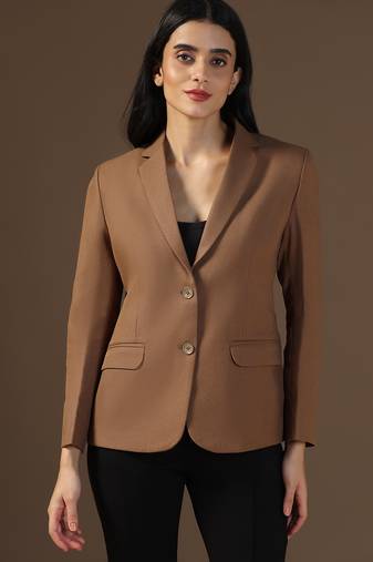 Women brown blazer