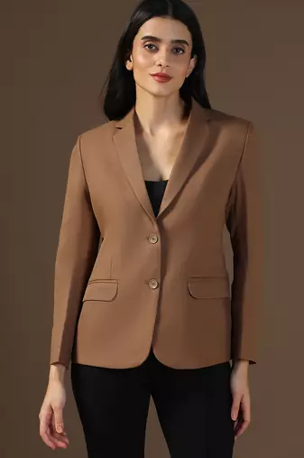 Women brown blazer