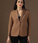 Women brown blazer