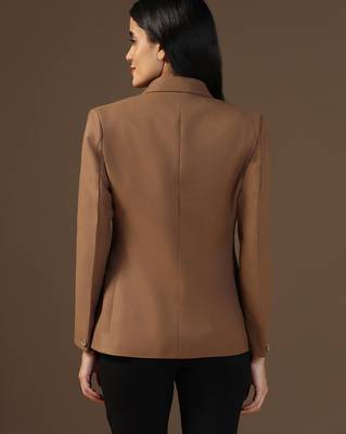 Women brown blazer 2