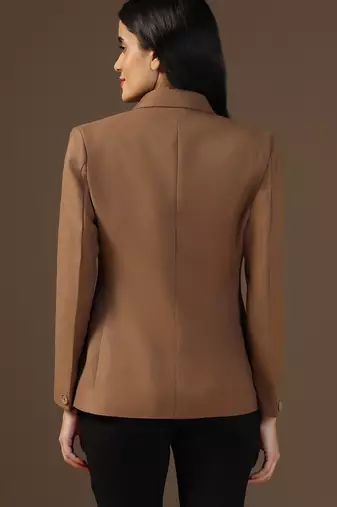 Women brown blazer