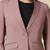 Women pink single breasted blazer