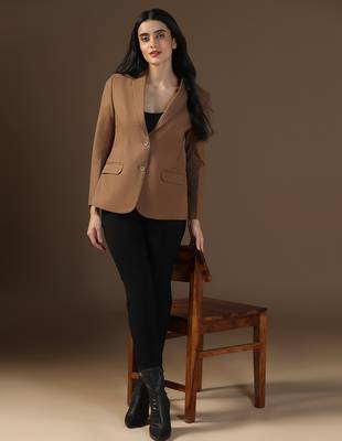 Women brown blazer 3