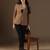 Women brown blazer