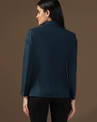 Women turquoish blazer 2