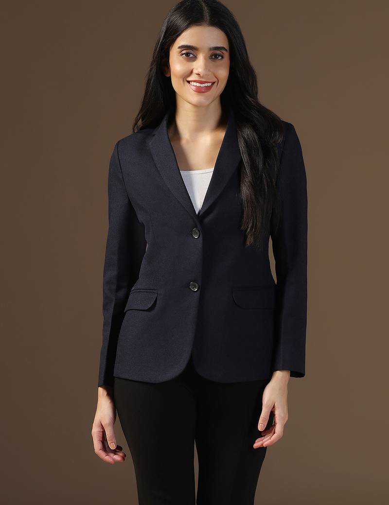 Women dark blue blazer