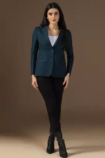 Women turquoish blazer