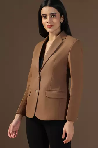 Women brown blazer