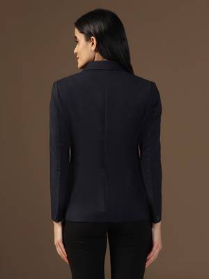 Women dark blue blazer 2