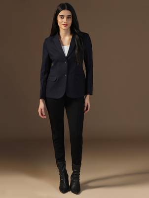 Women dark blue blazer 4