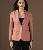 Women peach blazer