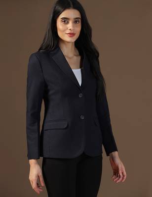 Women dark blue blazer 5