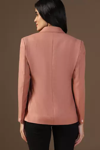 Women peach blazer