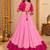 Pink  Color Designer Chaniya Choli for Navratri and Garba - Full stitched free size