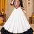 White Color Designer Chaniya Choli for Navratri and Garba - Full stitched free size