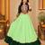 Parrot Color Designer Chaniya Choli for Navratri and Garba - Full stitched free size