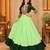 Parrot Color Designer Chaniya Choli for Navratri and Garba - Full stitched free size