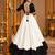 White Color Designer Chaniya Choli for Navratri and Garba - Full stitched free size