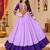 Purple Color Designer Chaniya Choli for Navratri and Garba - Full stitched free size