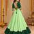 Parrot Color Designer Chaniya Choli for Navratri and Garba - Full stitched free size