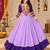 Purple Color Designer Chaniya Choli for Navratri and Garba - Full stitched free size