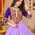 Purple Color Designer Chaniya Choli for Navratri and Garba - Full stitched free size