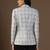 Women grey & blue checks blazer
